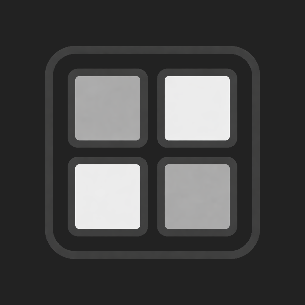 Side by side grid view icon